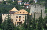 Goyen Castle at the end of the Naif Valleiy n the surroundings of Merano.