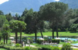 Spa gardens of the thermal baths of merano.