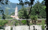 The Wandelhalle is the starting point of the Winterpromenade along the river Passer in Merano.